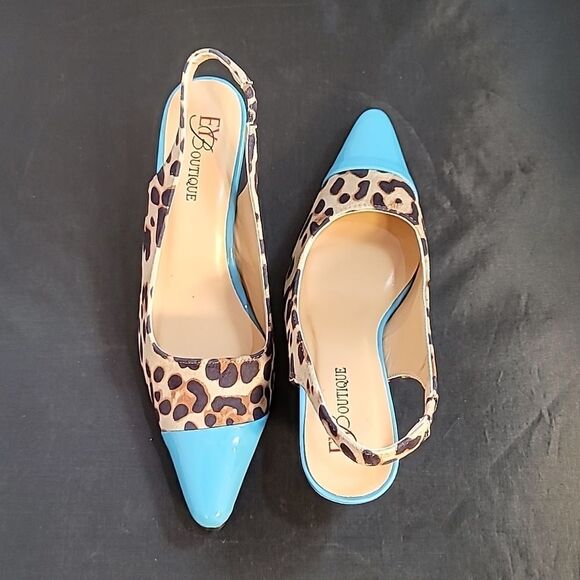 BRAND NEW WILD ABOUT COLOR SLINGBACK BY EY BOUTIQUE STYLISH SLINGBACKS SHOES - Picture 5 of 14